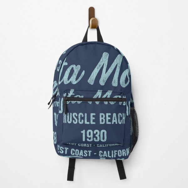 Item preview, Santa Monica Muscle beach light blue rough designed and sold by LostTravelersLab.