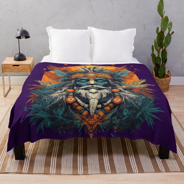 Item preview, Mystic Tribal Elder – Spiritual Shaman Art designed and sold by ArtVibeCo.