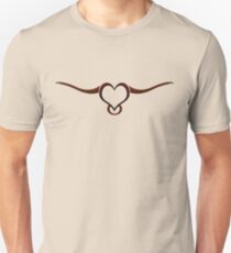 The Lovely Longhorn clothing - BROWN detail Unisex T-Shirt