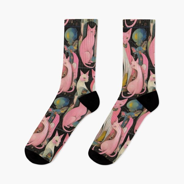 Item preview, Abstract Pink Cats designed and sold by TheDarkWardrobe.