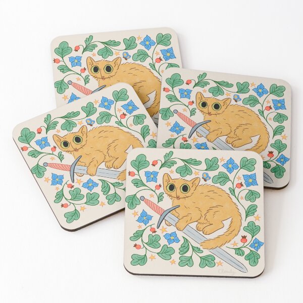 Item preview, Medieval Cat designed and sold by hellocloudy.
