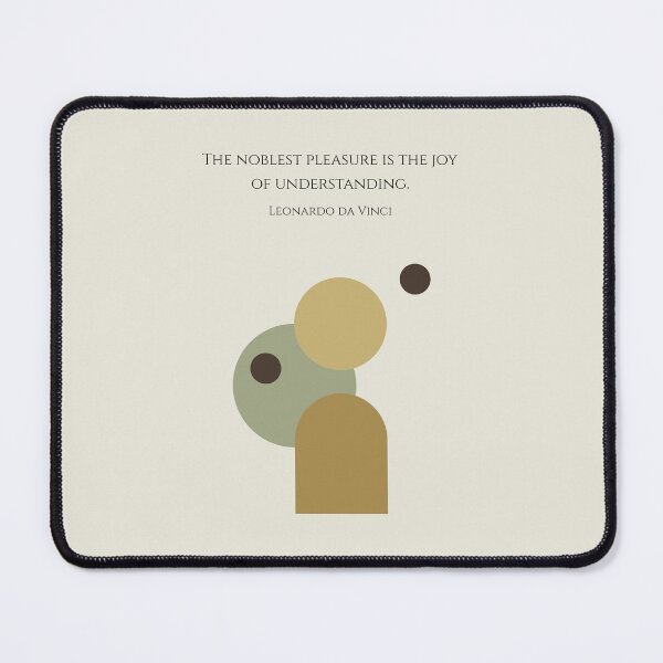 Item preview, Joy of Understanding Leonardo da Vinci Quote Geometric Abstract designed and sold by kakarikihill.