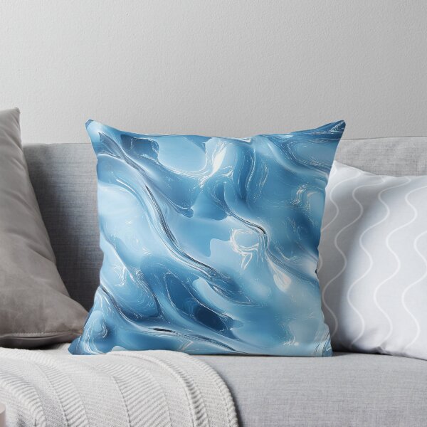 Item preview, Liquid Blue Abstract Marble Texture designed and sold by InkInduldge.