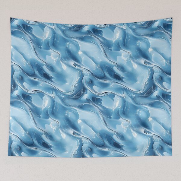Item preview, Liquid Blue Abstract Marble Texture designed and sold by InkInduldge.