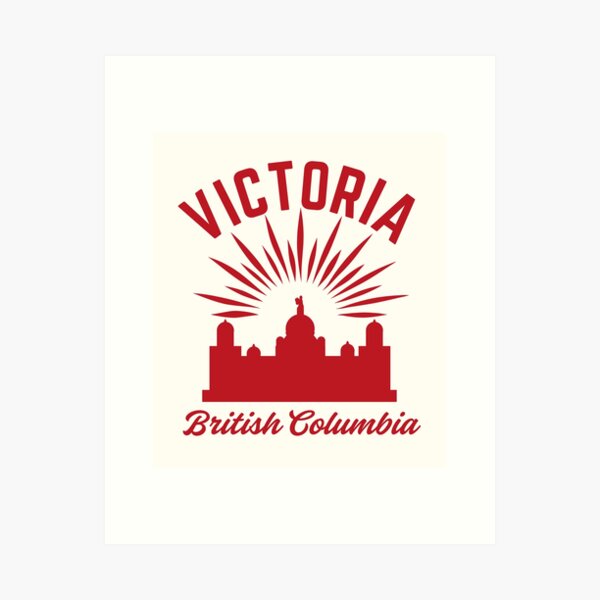 Item preview, Vintage-Style Victoria British Columbia Canada - Red designed and sold by WesternLocales.