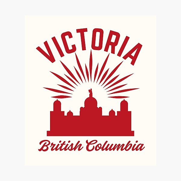 Item preview, Vintage-Style Victoria British Columbia Canada - Red designed and sold by WesternLocales.
