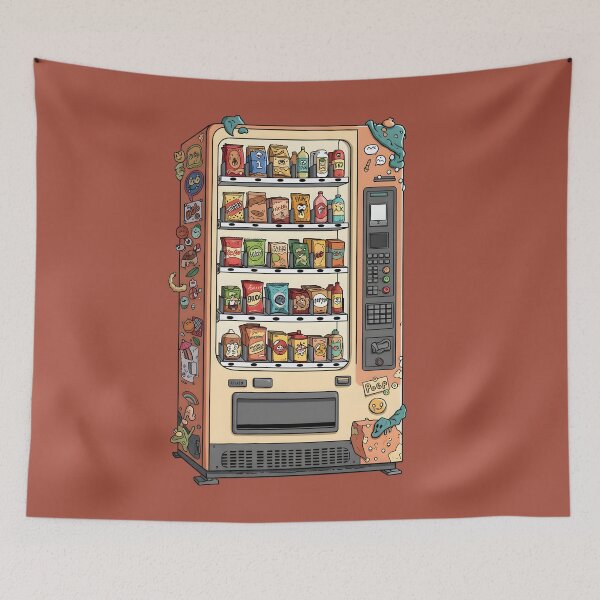 Item preview, Graffiti Vending Machine: Illustrated Snack Art designed and sold by Brendan Arthur Ring.