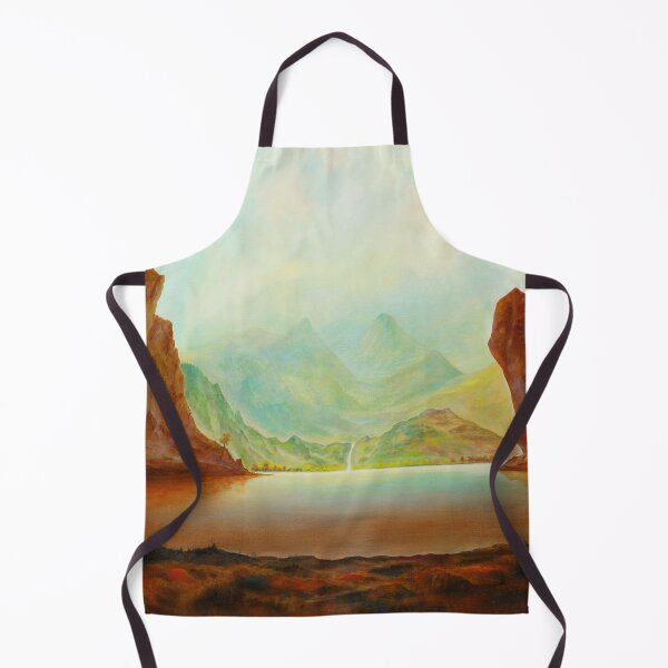 Item preview, View - a view of a distant mountain range designed and sold by art paintings.