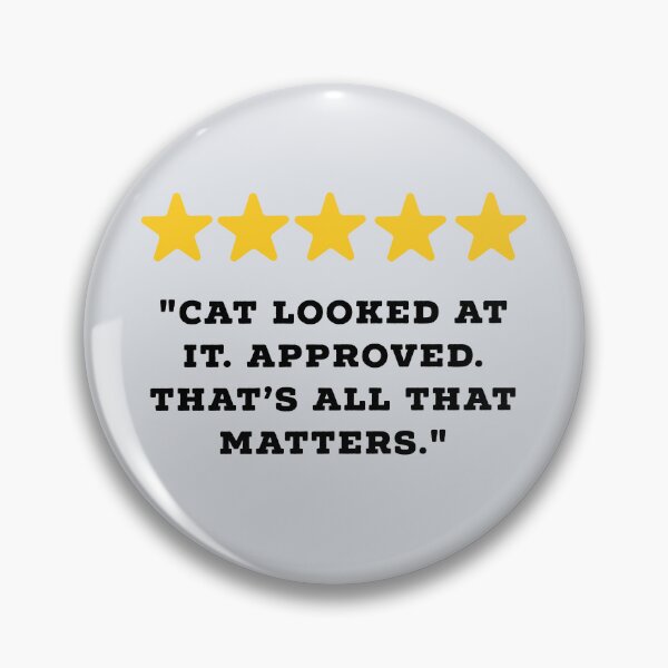 Item preview, Cat Owner / Cat Lover Reviews Funny 5 Star Review #1 designed and sold by Jollys-ArtShop.