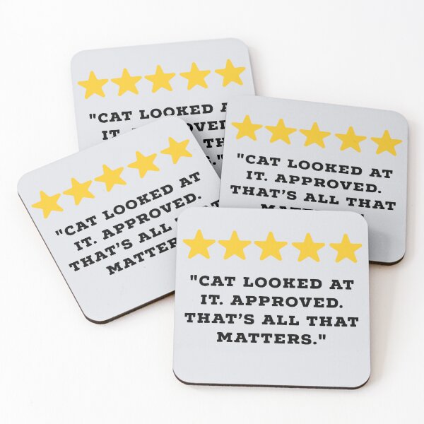 Item preview, Cat Owner / Cat Lover Reviews Funny 5 Star Review #1 designed and sold by Jollys-ArtShop.