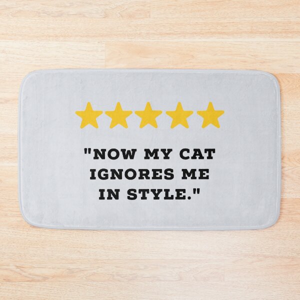Item preview, Cat Owner / Cat Lover Reviews Funny 5 Star Review #3 designed and sold by Jollys-ArtShop.