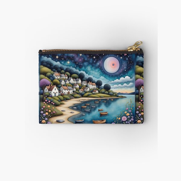 Item preview, Seaside town at night in England designed and sold by Coolparrotgirl.