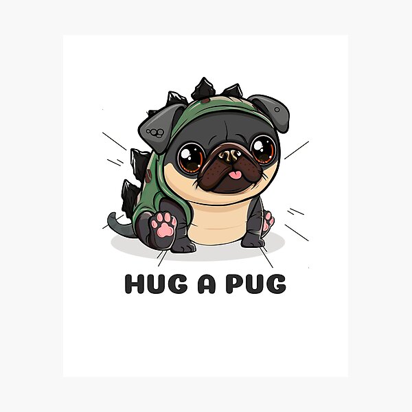 Item preview, HUG A PUG designed and sold by creativeliberty.