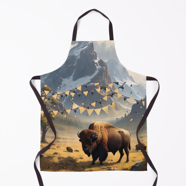 Item preview, The Wild Bison Fair Between Mountains and Grasslands designed and sold by Ciervo Primavera.
