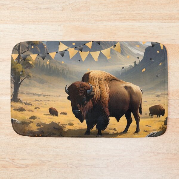 Item preview, The Wild Bison Fair Between Mountains and Grasslands designed and sold by Ciervo Primavera.