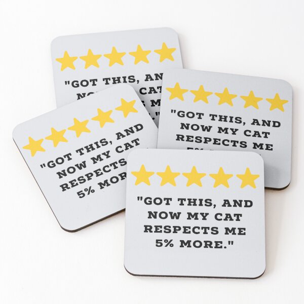 Item preview, Cat Owner / Cat Lover Reviews Funny 5 Star Review #5 designed and sold by Jollys-ArtShop.