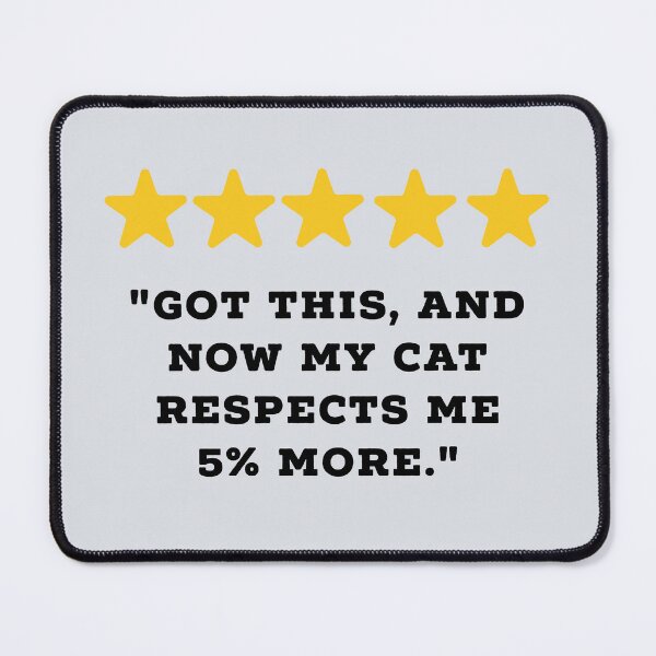 Item preview, Cat Owner / Cat Lover Reviews Funny 5 Star Review #5 designed and sold by Jollys-ArtShop.
