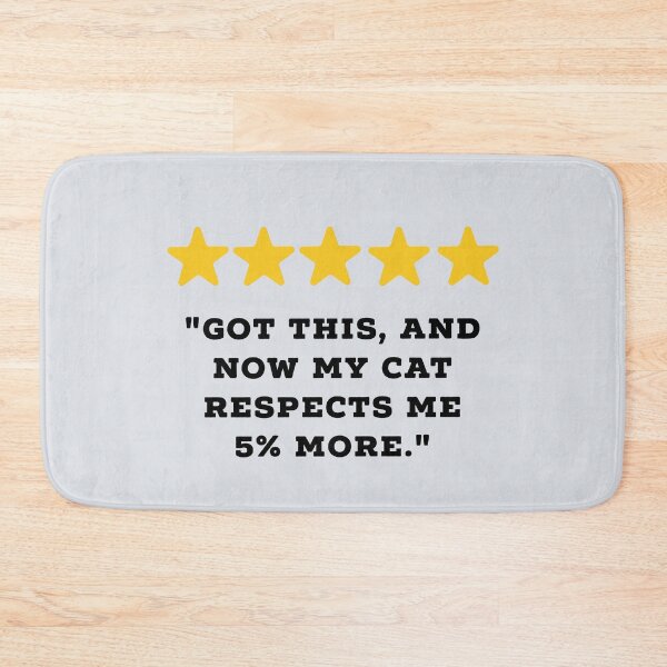 Item preview, Cat Owner / Cat Lover Reviews Funny 5 Star Review #5 designed and sold by Jollys-ArtShop.