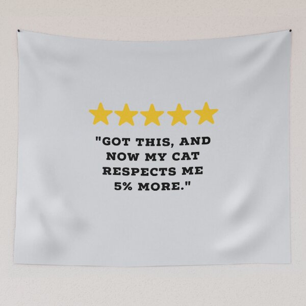 Item preview, Cat Owner / Cat Lover Reviews Funny 5 Star Review #5 designed and sold by Jollys-ArtShop.