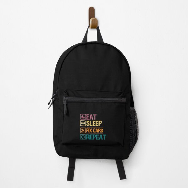 Item preview, Eat Sleep fix cars repeat funny gifts designed and sold by crazygingercat.