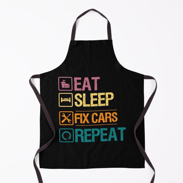 Item preview, Eat Sleep fix cars repeat funny gifts designed and sold by crazygingercat.