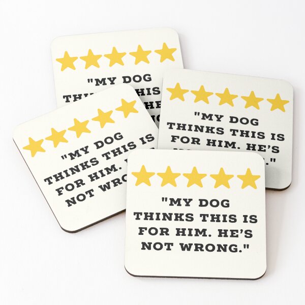Item preview, Dog Owner / Dog Lover Reviews Funny 5 Star Review #1 designed and sold by Jollys-ArtShop.