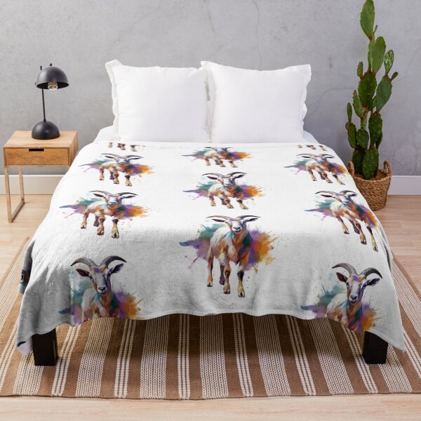 Item preview, Goat | Western | Cow | Caprine | Watercolor | Wild Animal | Animal | Zoo | Wildlife | Lifestyle | Bold Colors designed and sold by mwinter2205.