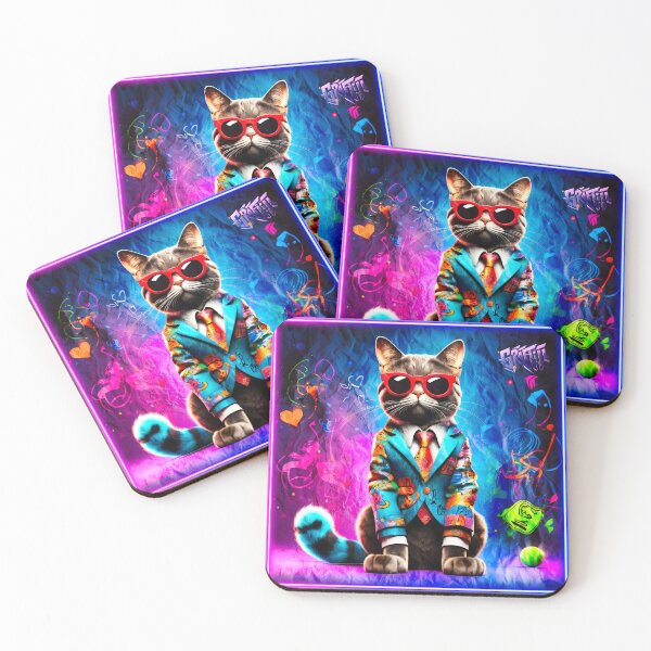 Item preview, Graffiti style cute cat kitten designed and sold by Drone-tees.