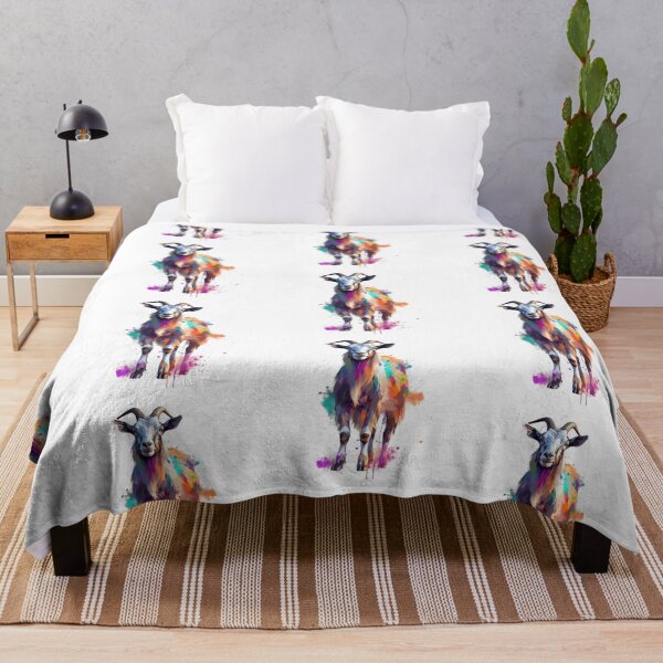 Item preview, Goat | Western | Cow | Caprine | Watercolor | Wild Animal | Animal | Zoo | Wildlife | Lifestyle | Bold Colors designed and sold by mwinter2205.