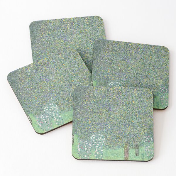 Item preview,  Rosebushes under the Trees painted by Gustav Klimt designed and sold by EmeraldeaArt.
