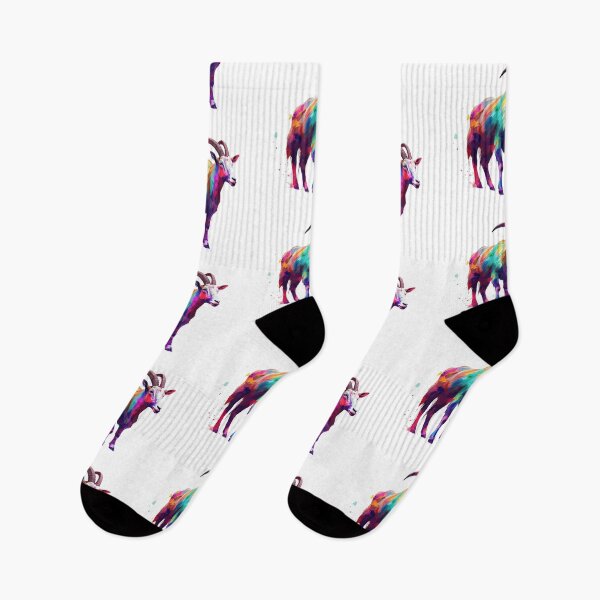 Item preview, Goat | Western | Cow | Caprine | Watercolor | Wild Animal | Animal | Zoo | Wildlife | Lifestyle | Bold Colors  designed and sold by mwinter2205.