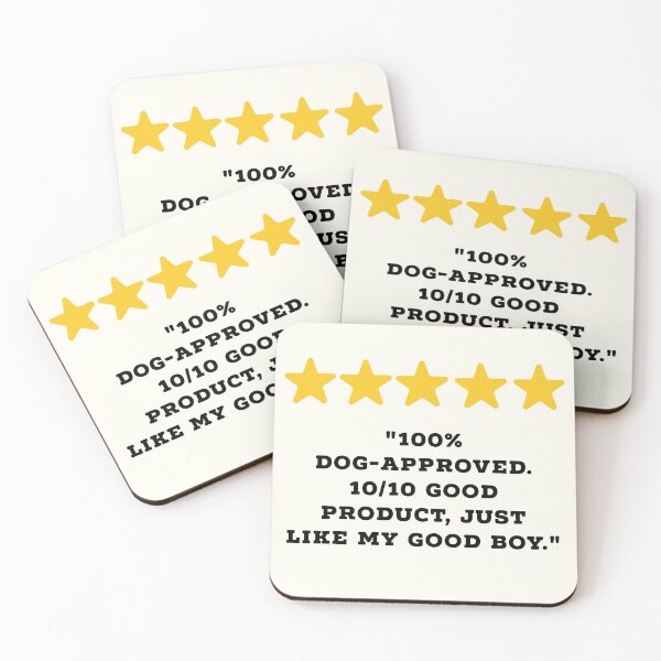 Item preview, Dog Owner / Dog Lover Reviews Funny 5 Star Review #5 designed and sold by Jollys-ArtShop.