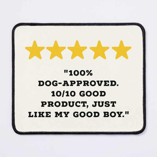 Item preview, Dog Owner / Dog Lover Reviews Funny 5 Star Review #5 designed and sold by Jollys-ArtShop.