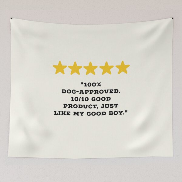 Item preview, Dog Owner / Dog Lover Reviews Funny 5 Star Review #5 designed and sold by Jollys-ArtShop.