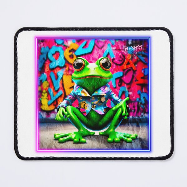 Item preview, Graffiti style frog designed and sold by Drone-tees.