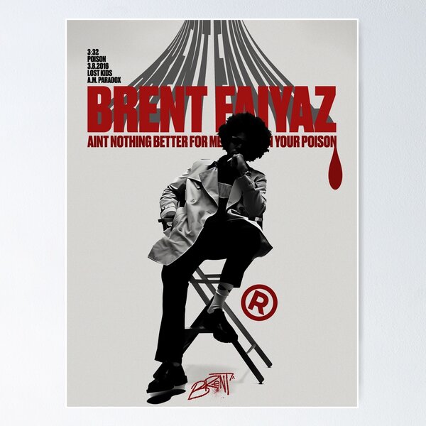 Artikel-Vorschau von Brent Faiyaz Poison Album Poster Ultra HD, designt und verkauft von 070ASHR.