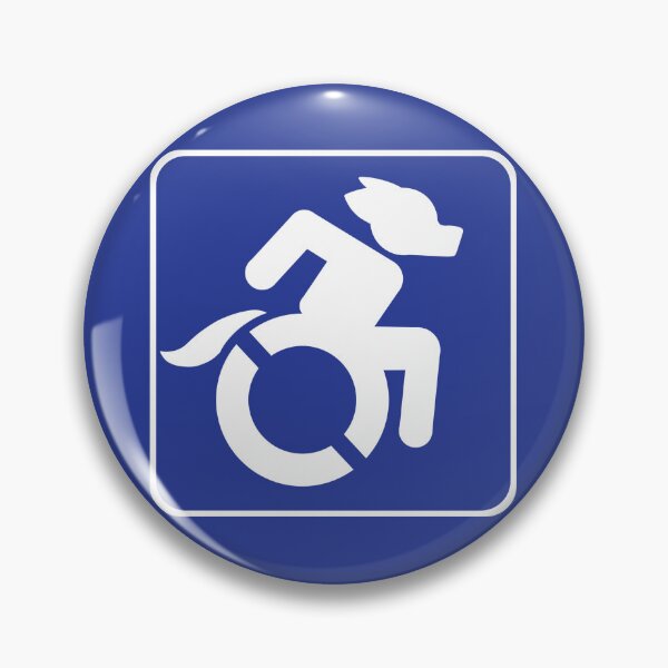 Item preview, Furry Wheelchair symbol designed and sold by GabrielGreenWolf.