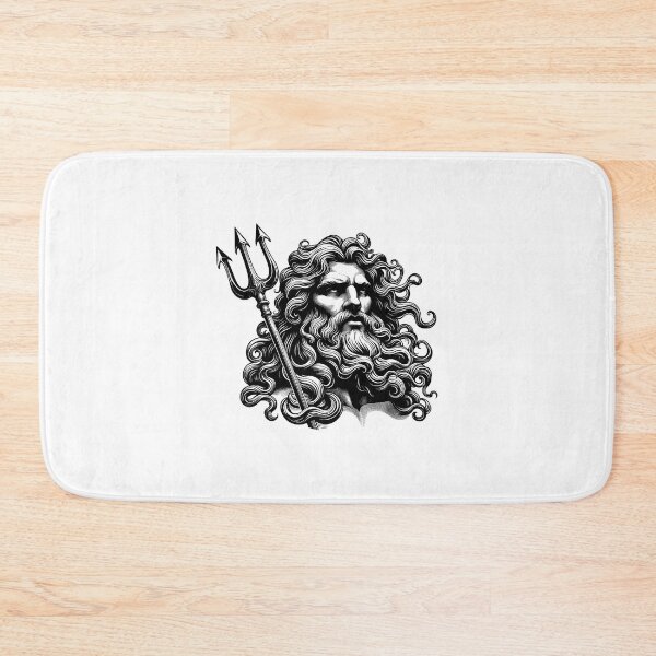 Item preview, Divine Beauty Poseidon Portrait Radiates Strength and Grace designed and sold by NTGUILTY.