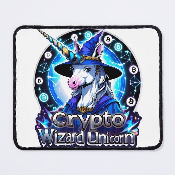 Item preview, Crypto Wizard Unicorn: Blockchain Alchemist designed and sold by zoughlal.