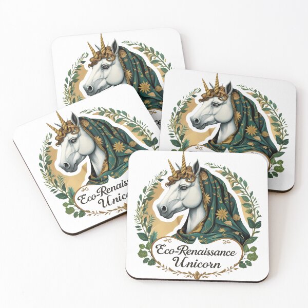 Item preview, Eco-Renaissance Unicorn: Botanical Masterpiece Edition designed and sold by zoughlal.