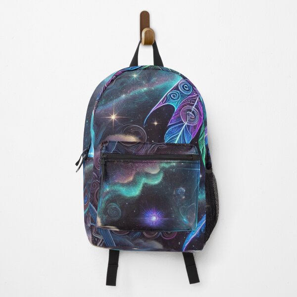 Item preview, Ethereal Māori Manu Tukutuku in Cosmic Glow designed and sold by Wiredart.