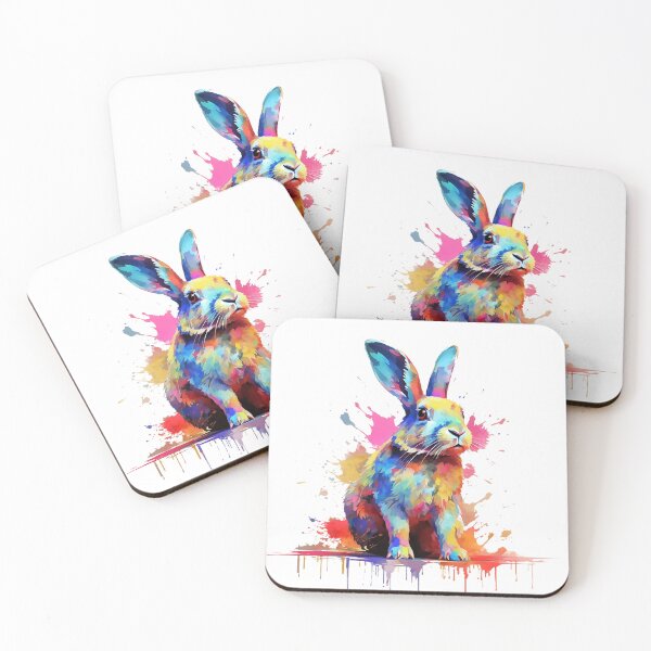 Item preview, Rabbit | Western | Bunny | Easter | Watercolor | Wild Animal | Animal | Zoo | Wildlife | Lifestyle | Bold Colors  designed and sold by mwinter2205.