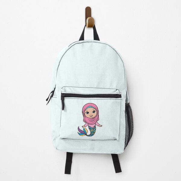 Item preview, Kawaii Cartoon White Muslim Girl Mermaid designed and sold by hannah01789.