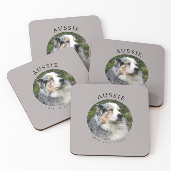 Item preview, Australian Shepherd Blue Merle Dog Portrait designed and sold by NancyMerkle.