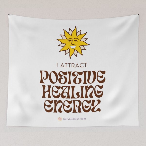 Item preview, I Attract Positive Healing Energy (SuryaSolSun.com) designed and sold by SuryaSolSun.