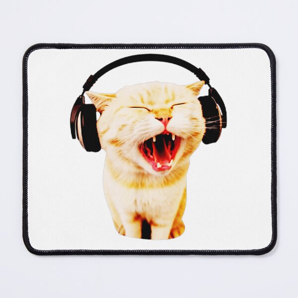 Item preview, Cat With Headphones Meme Cat Meme Funny Memes designed and sold by AddlPoolart.