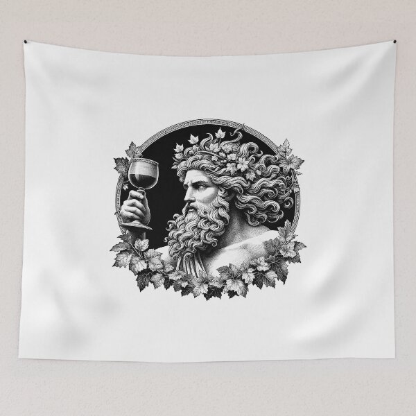 Item preview, Ethereal Beauty Behold the Enigmatic Dionysus in Stunning Portrait designed and sold by NTGUILTY.