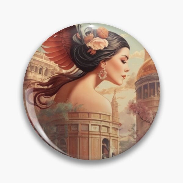 Item preview, Winged Beauty in a Dreamlike Cityscape designed and sold by KilianSzmid.