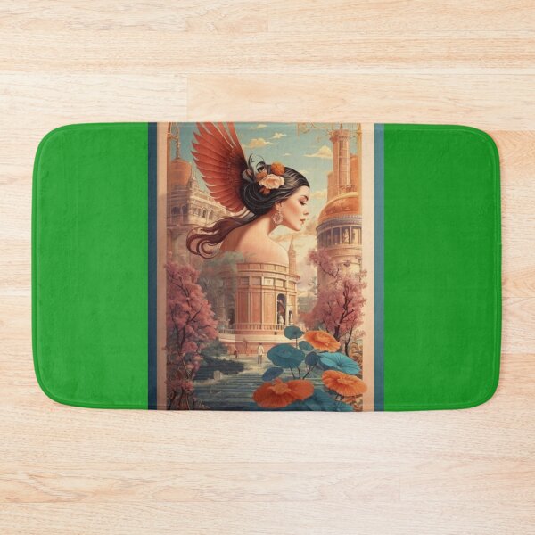 Item preview, Winged Beauty in a Dreamlike Cityscape designed and sold by KilianSzmid.