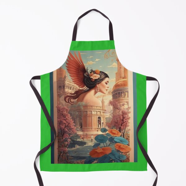 Item preview, Winged Beauty in a Dreamlike Cityscape designed and sold by KilianSzmid.